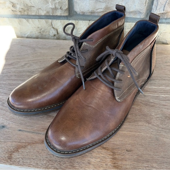 Freeman 1921 Brent Chukka Brown Mens Boots Size 9W - Picture 2 of 12